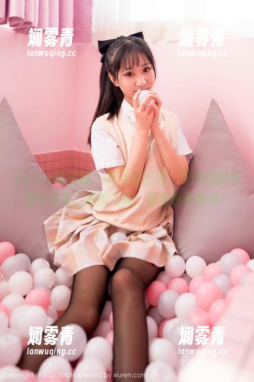 Feilin嗲囡囡 - 双马尾出现，林煊煊的高清作品集：发丝飞扬，甜蜜指数爆表！